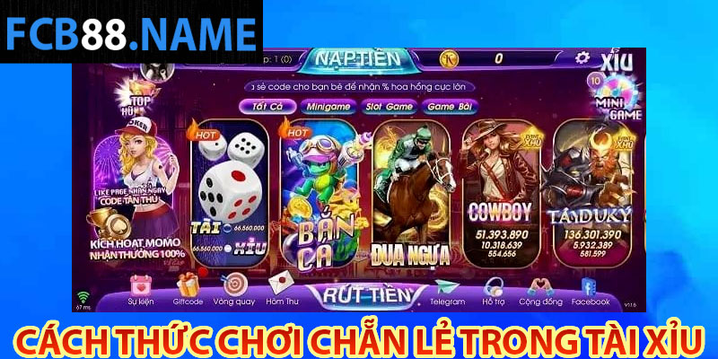 Cách thức chơi chẵn lẻ trong Tài Xỉu